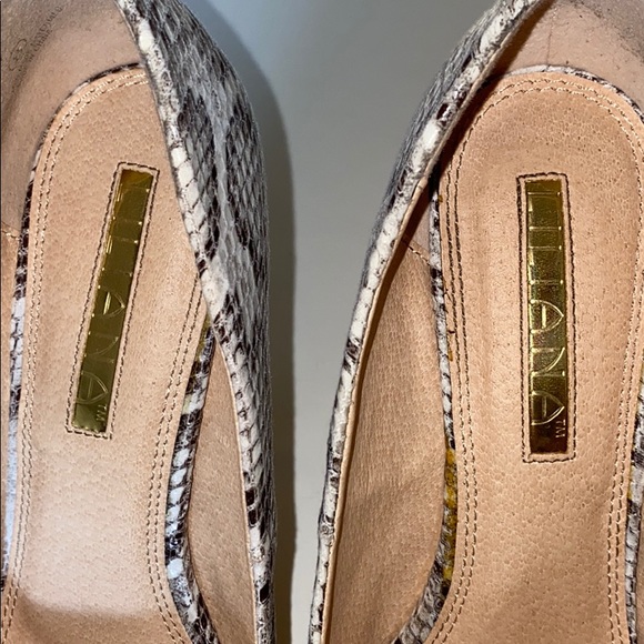 Liliana sky high platform peep toe heels sz 8 - Picture 4 of 7